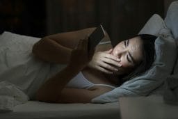 As Cyberbullying Climbs: Teens Struggle With Sleep and Depression 1 bigstock Concerned Woman Finding Bad Ne 237307048